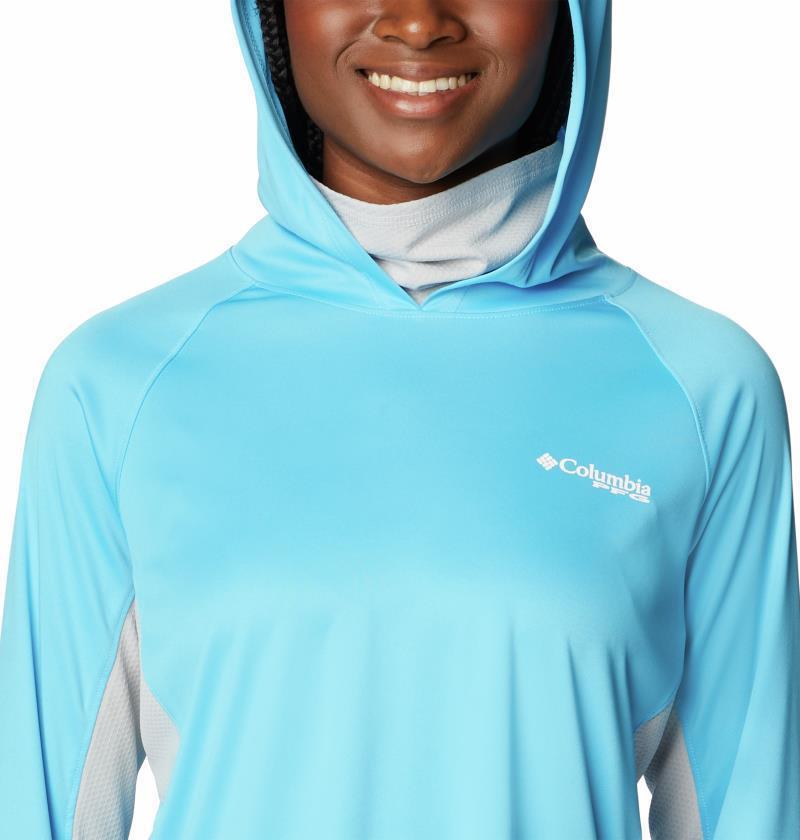 Tidal Tee Vent Hoodie - Womens - Riptide / White Logo 8