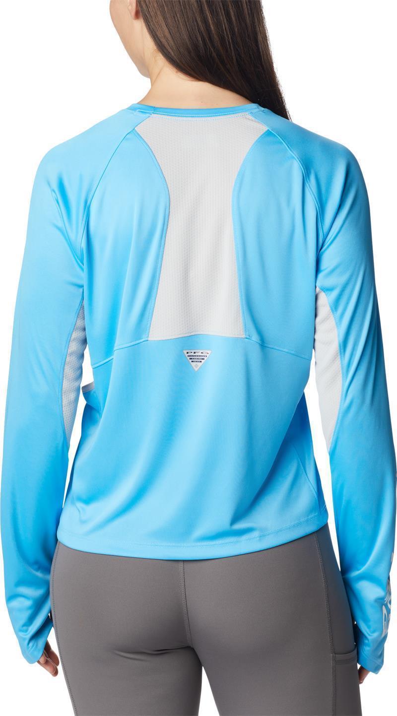 Tidal Tee Vent LS - Womens - Riptide / White Logo 2