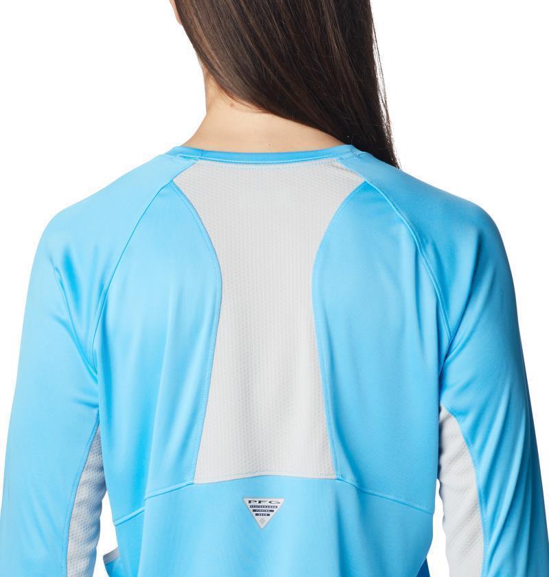 Tidal Tee Vent LS - Womens - Riptide / White Logo 6