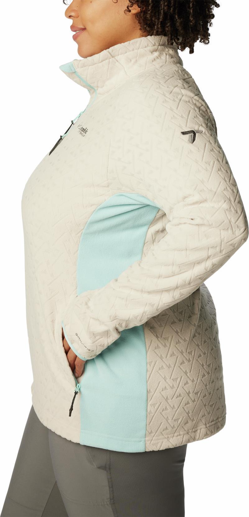 Titan Pass 3.0 Full Zip Fleece - Plus - Womens - Dark Stone / Aqua Haze 6