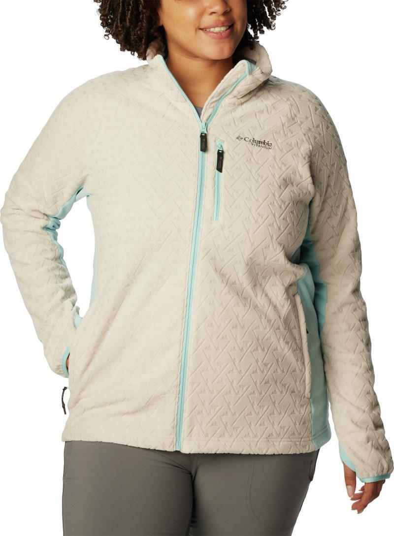 Titan Pass 3.0 Full Zip Fleece - Plus - Womens - Dark Stone / Aqua Haze 2