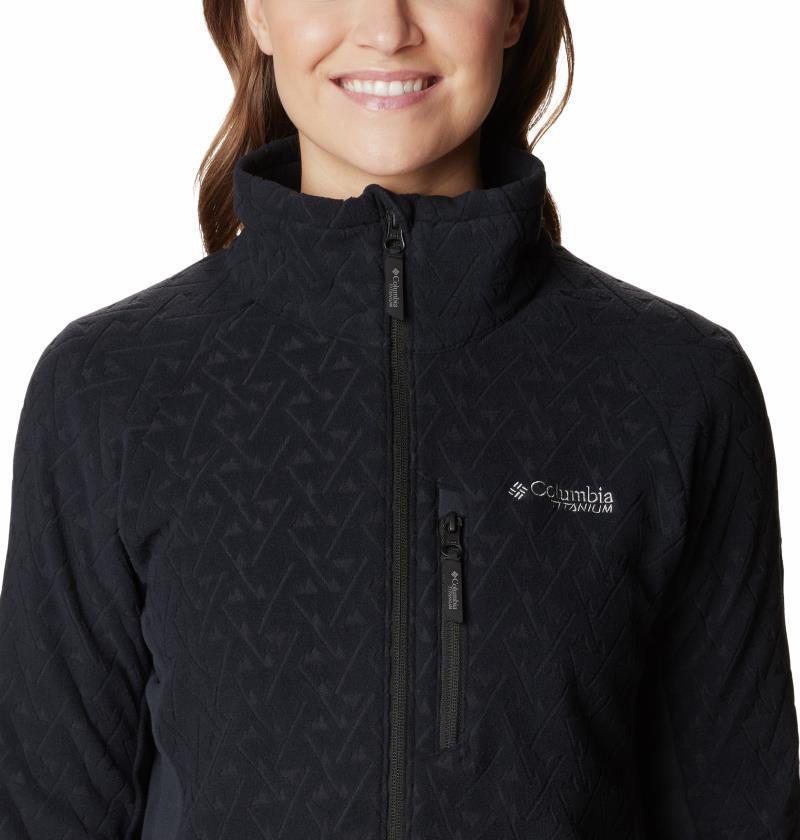 Titan Pass 3.0 Full Zip Fleece - Womens - Black 3