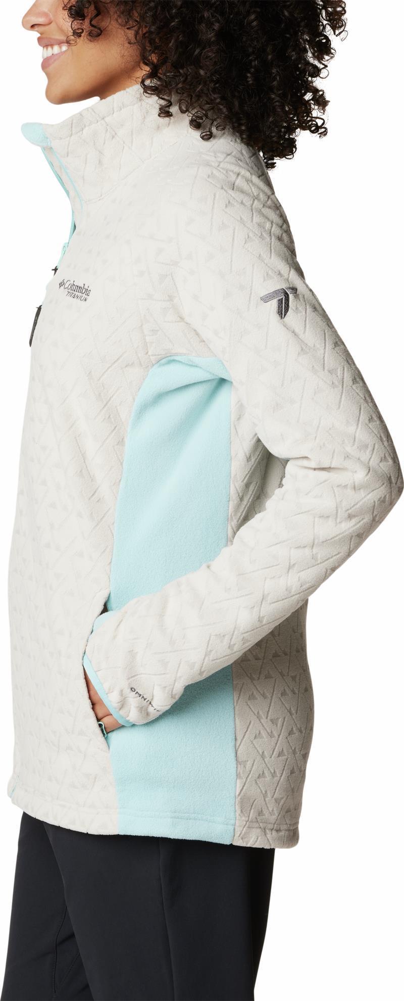 Titan Pass 3.0 Full Zip Fleece - Womens - Dark Stone / Aqua Haze 5
