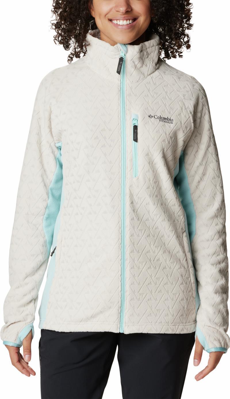 Titan Pass 3.0 Full Zip Fleece - Womens - Dark Stone / Aqua Haze 1