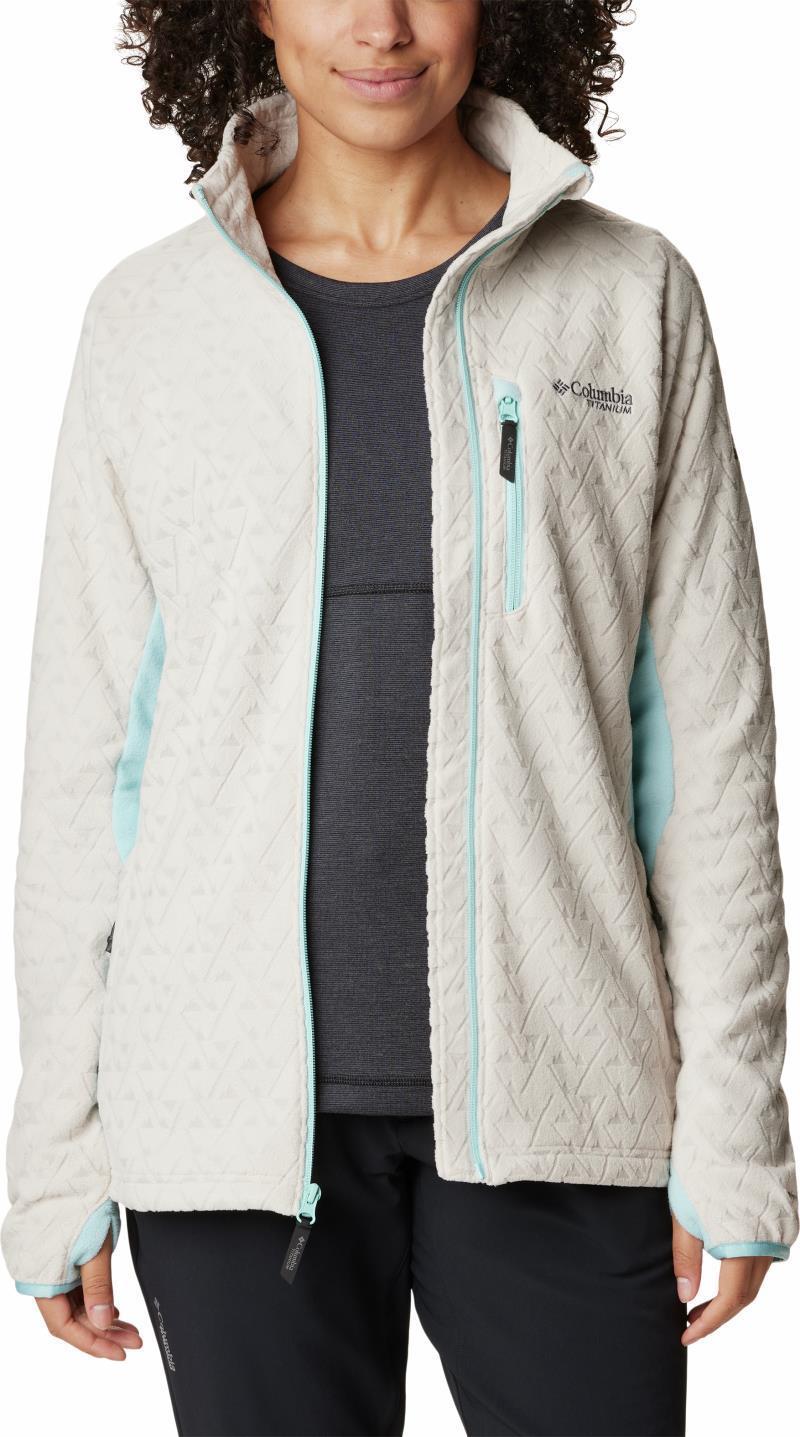 Titan Pass 3.0 Full Zip Fleece - Womens - Dark Stone / Aqua Haze 3