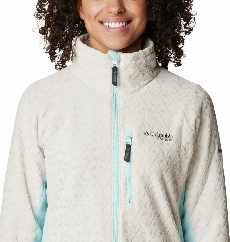 Titan Pass 3.0 Full Zip Fleece - Womens - Dark Stone / Aqua Haze 4