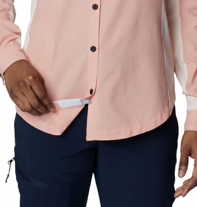 Titan Pass Irico LS Shirt - Womens - Peach Blossom / Heather 5