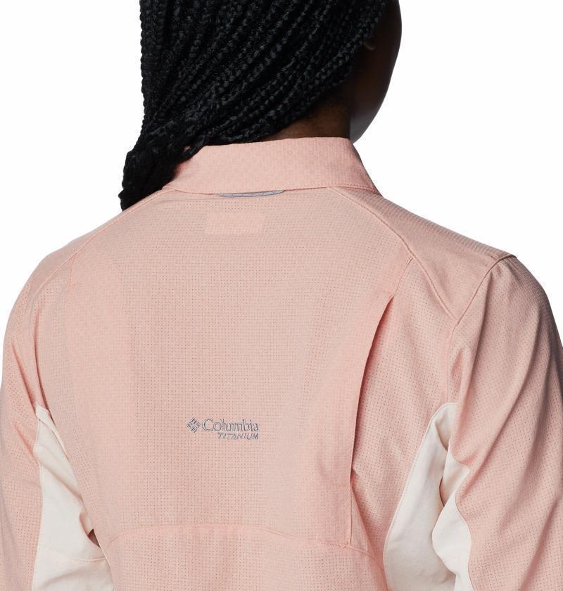 Titan Pass Irico LS Shirt - Womens - Peach Blossom / Heather 6