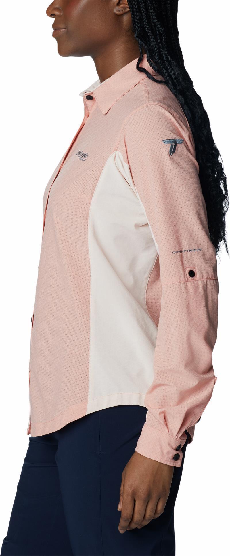 Titan Pass Irico LS Shirt - Womens - Peach Blossom / Heather 8