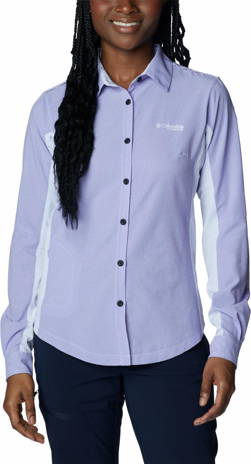 Titan Pass Irico LS Shirt - Womens - Purple Tint Heather 1