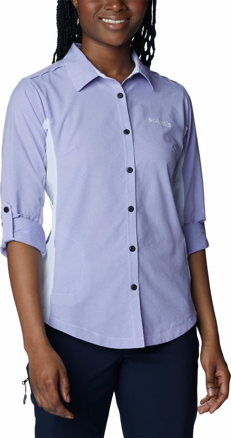 Titan Pass Irico LS Shirt - Womens - Purple Tint Heather 3