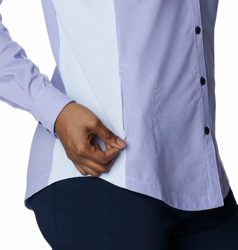 Titan Pass Irico LS Shirt - Womens - Purple Tint Heather 4