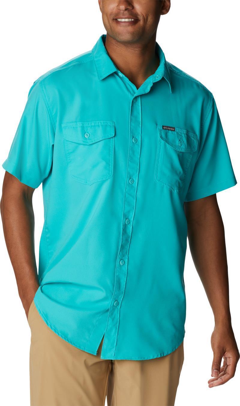 Utilizer II Solid SS Shirt - Big - Mens - Bright Aqua 1