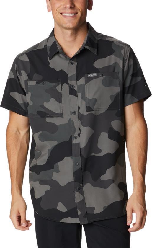 Utilizer Printed Woven SS - Mens - Black Mod Camo 1