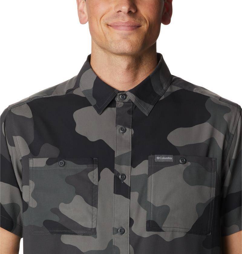 Utilizer Printed Woven SS - Mens - Black Mod Camo 4
