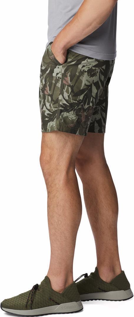 Wallowa Belted Shorts, 6" Inseam - Mens - stone green floriculture 1