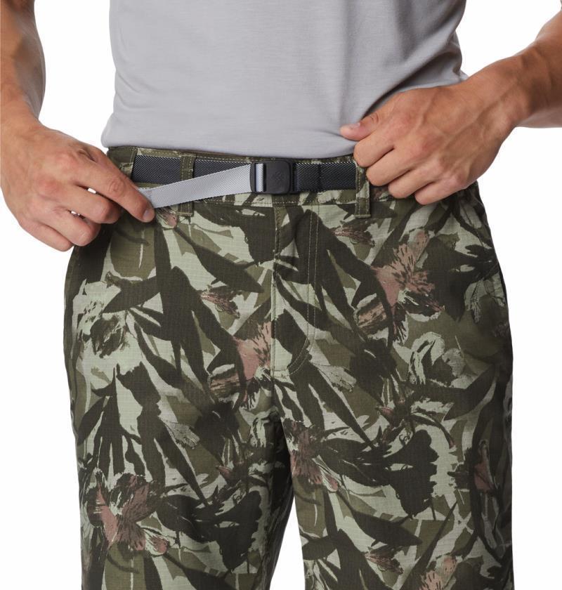 Wallowa Belted Shorts, 6" Inseam - Mens - stone green floriculture 1