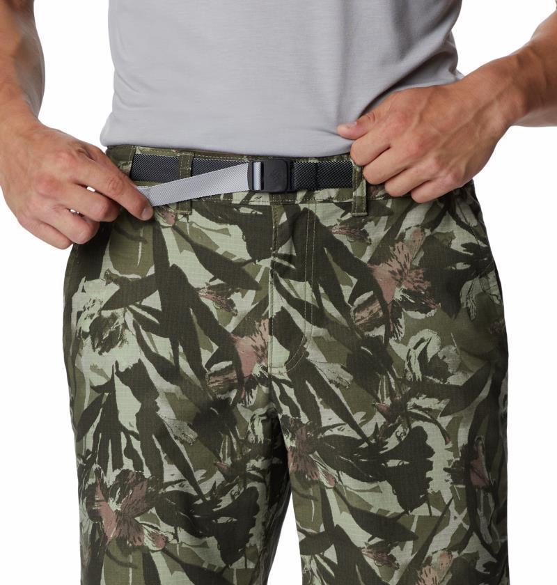 Wallowa Belted Shorts, 8" Inseam - Mens - stone green floriculture 1