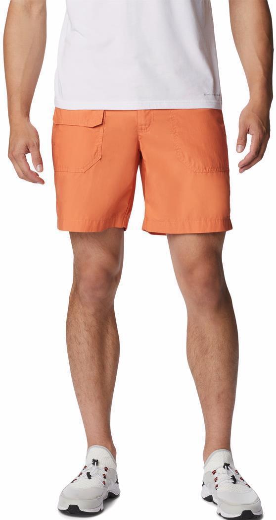 Washed Out Cargo Shorts, 8" Inseam - Mens - Desert Orange 1