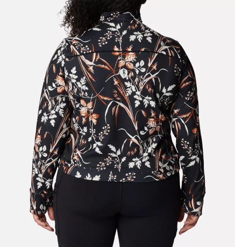 Weekend Adventure Pullover - Plus - Womens - Black Fallgrass Print 2