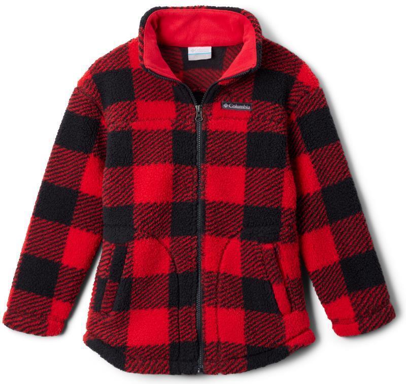 West Bend Full Zip - Youth Girls - Red Lily Check 1