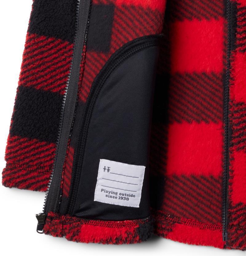 West Bend Full Zip - Youth Girls - Red Lily Check 3