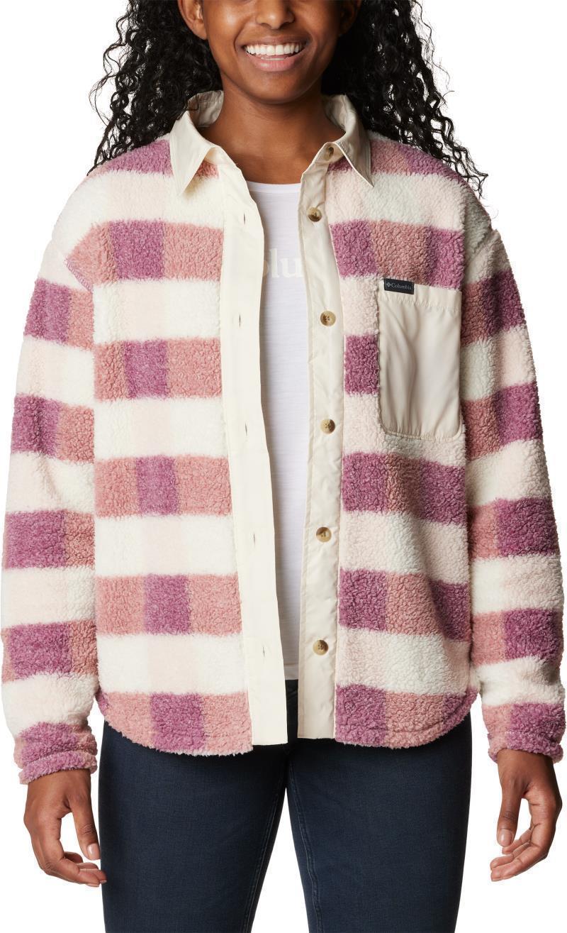 West Bend Shirt Jacket - Plus - Womens - Dusty Pink Multi Check / Chalk 1