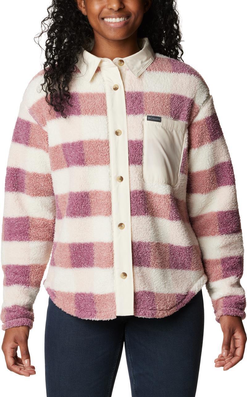 West Bend Shirt Jacket - Womens - Dusty Pink Multi Check / Chalk 1