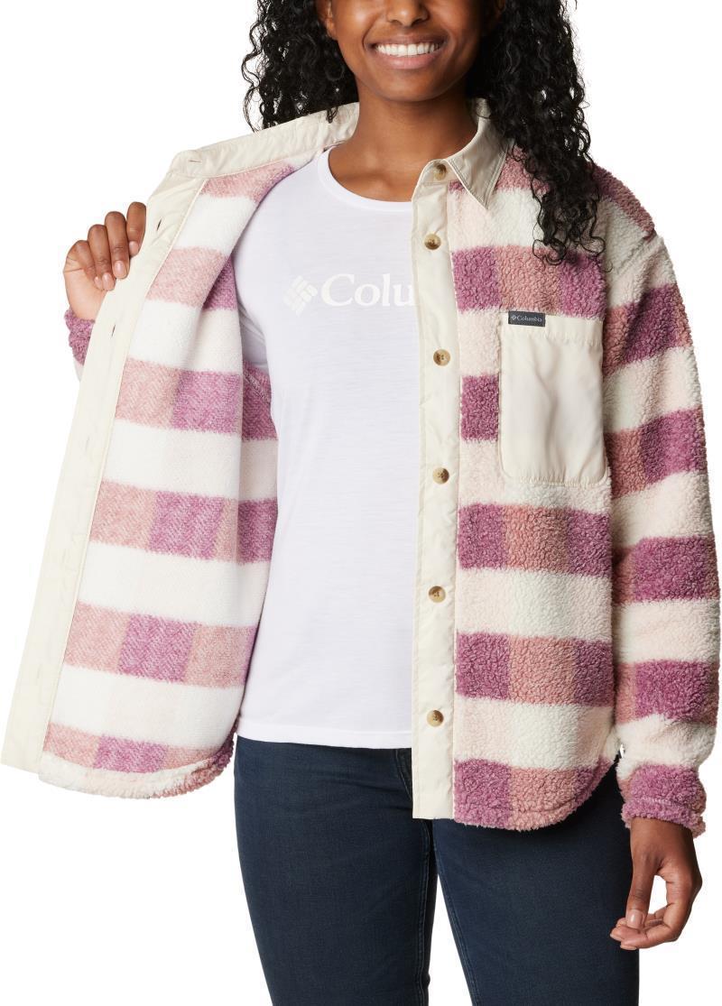West Bend Shirt Jacket - Womens - Dusty Pink Multi Check / Chalk 3
