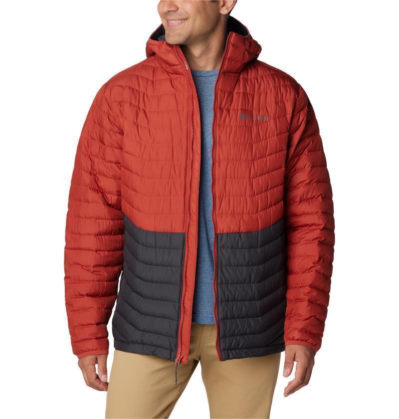 Westridge Down Hooded Jacket - Tall - Mens - Shark / Warp Red 4