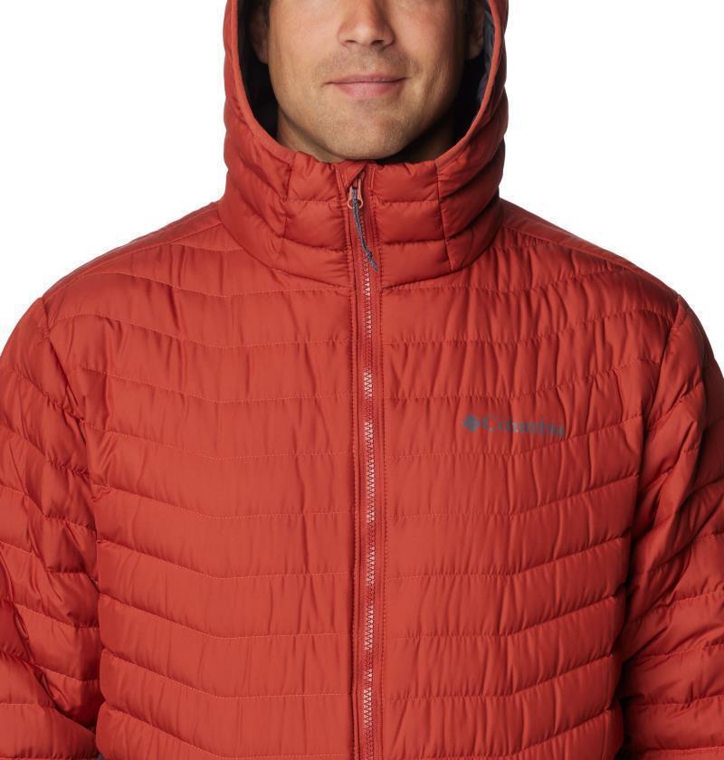 Westridge Down Hooded Jacket - Tall - Mens - Shark / Warp Red 6