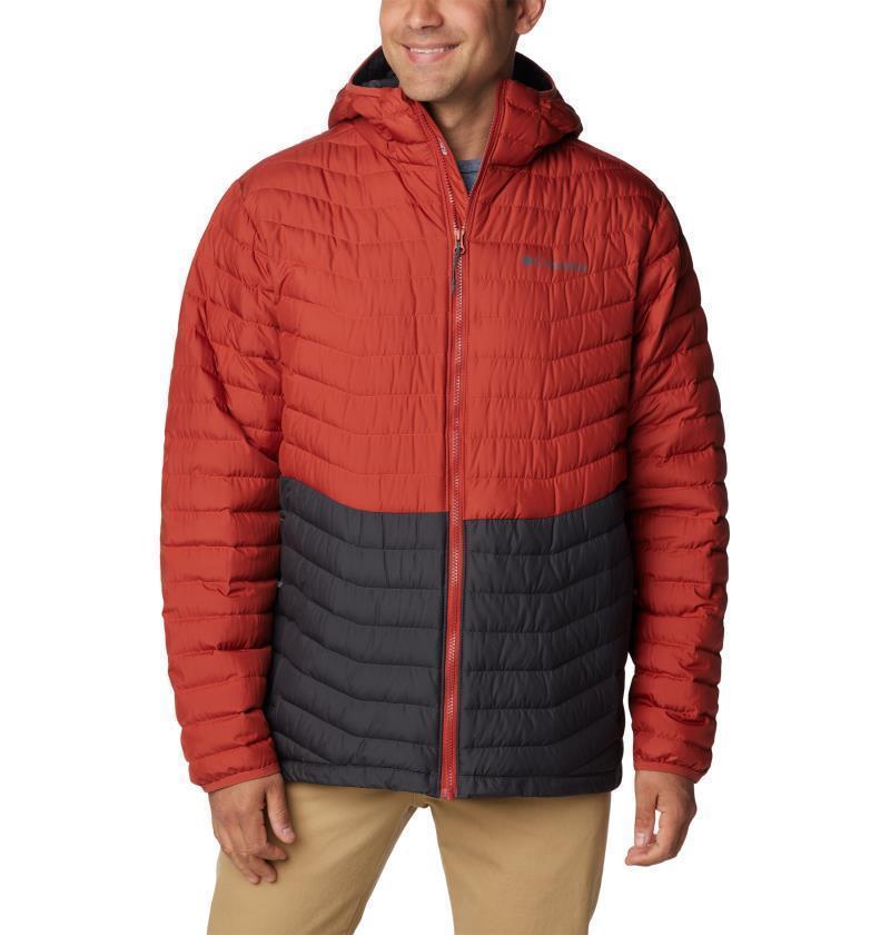 Westridge Down Hooded Jacket - Tall - Mens - Shark / Warp Red 1