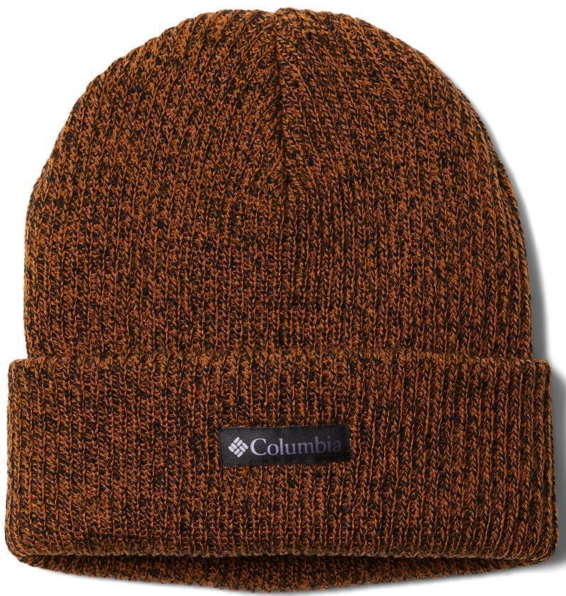Whirlibird Cuffed Beanie - Camel Brown / Black Marled / Gradient Logo 1