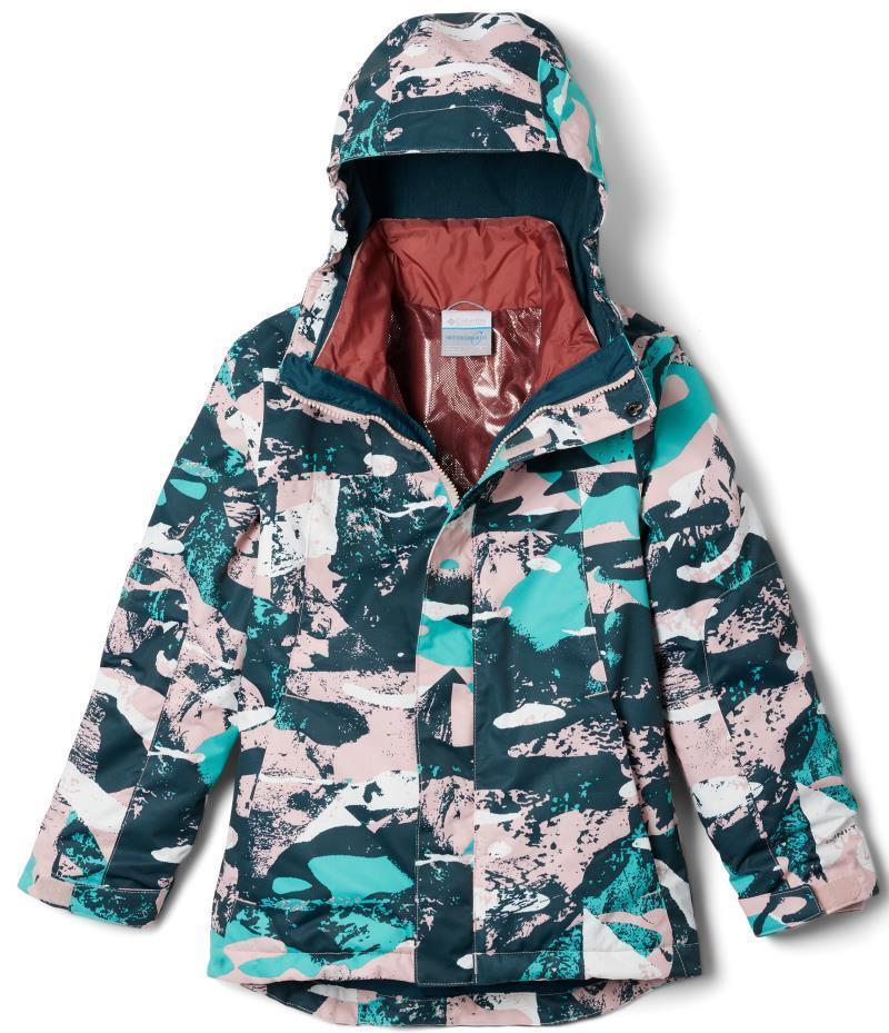 Whirlibird II Interchange Jacket - Youth Girls - Dusty Pink Geoglacial 1