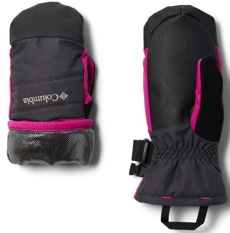 Whirlibird II Mittens - Youth - Shark / Wild Fuchsia 2