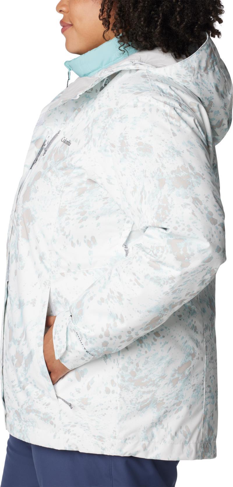 Whirlibird IV Interchange Jacket - Plus - Womens - White Flurries Print 3
