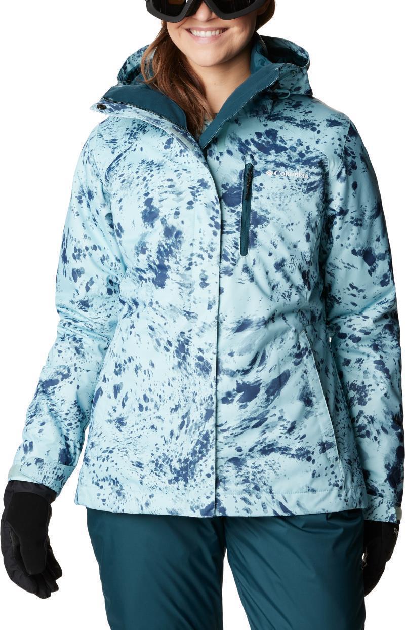 Whirlibird IV Interchange Jacket - Womens - Aqua Haze Flurries Print 1