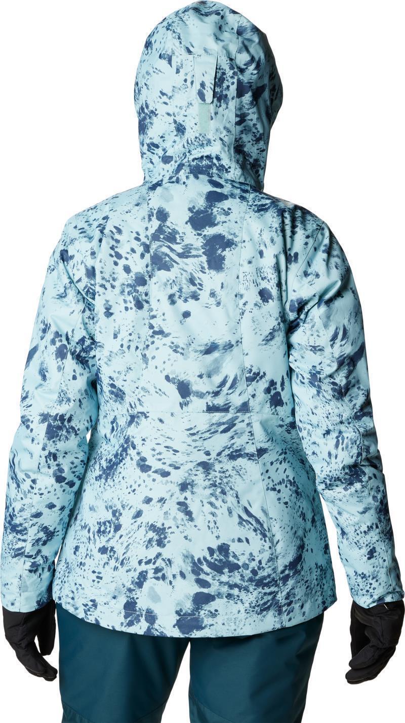 Whirlibird IV Interchange Jacket - Womens - Aqua Haze Flurries Print 2