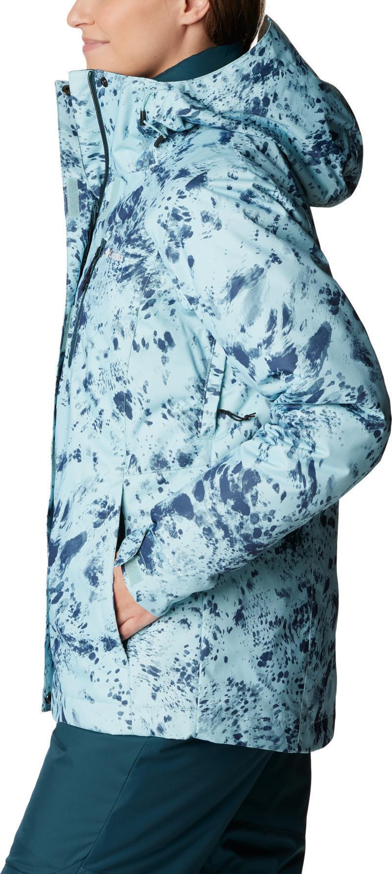Whirlibird IV Interchange Jacket - Womens - Aqua Haze Flurries Print 3