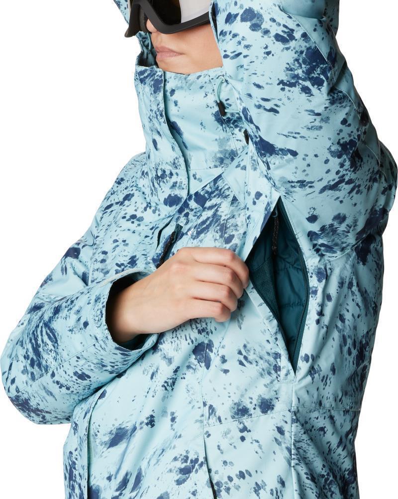 Whirlibird IV Interchange Jacket - Womens - Aqua Haze Flurries Print 4