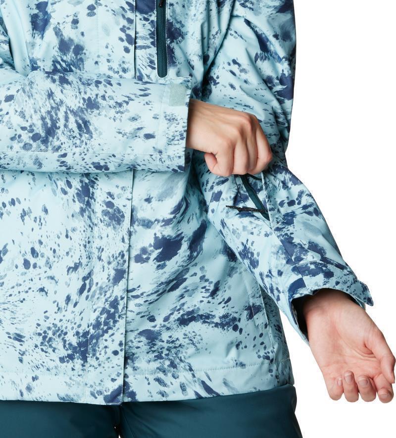 Whirlibird IV Interchange Jacket - Womens - Aqua Haze Flurries Print 5
