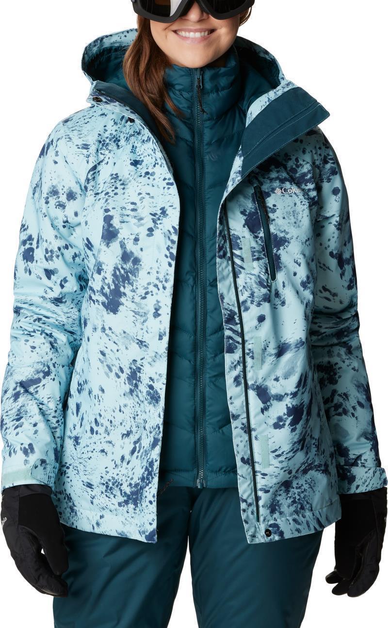 Whirlibird IV Interchange Jacket - Womens - Aqua Haze Flurries Print 6