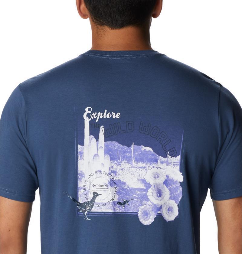 Wild Places SS Tee - Tall - Mens - Dark Mountain / Explore The World Graphic 3