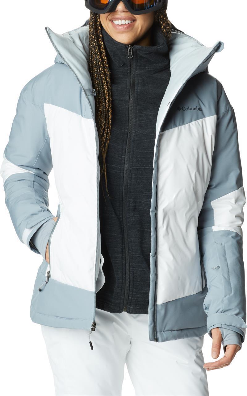 Wildcard II Down Jacket - Womens - White / Tradewinds Grey 3