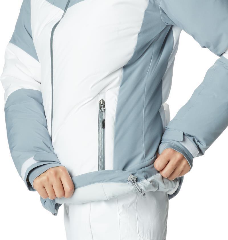 Wildcard II Down Jacket - Womens - White / Tradewinds Grey 7
