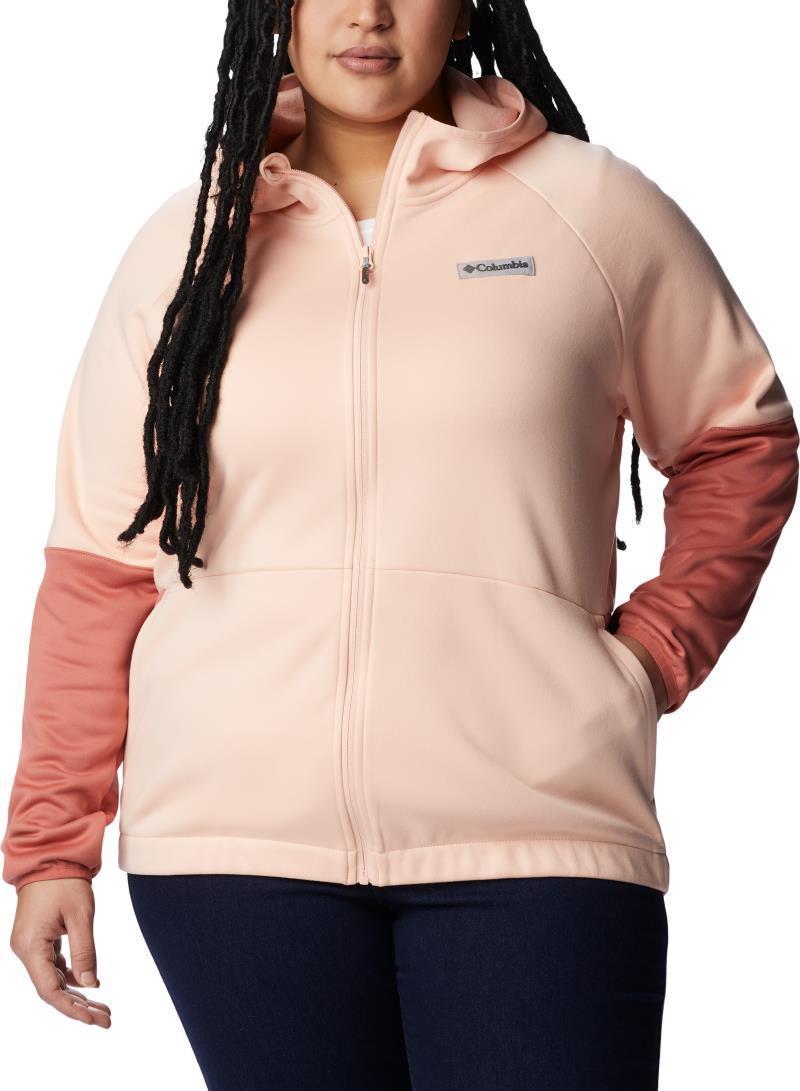 Windgates Full Zip - Plus - Womens - Peach Blossom / Dark Coral 1