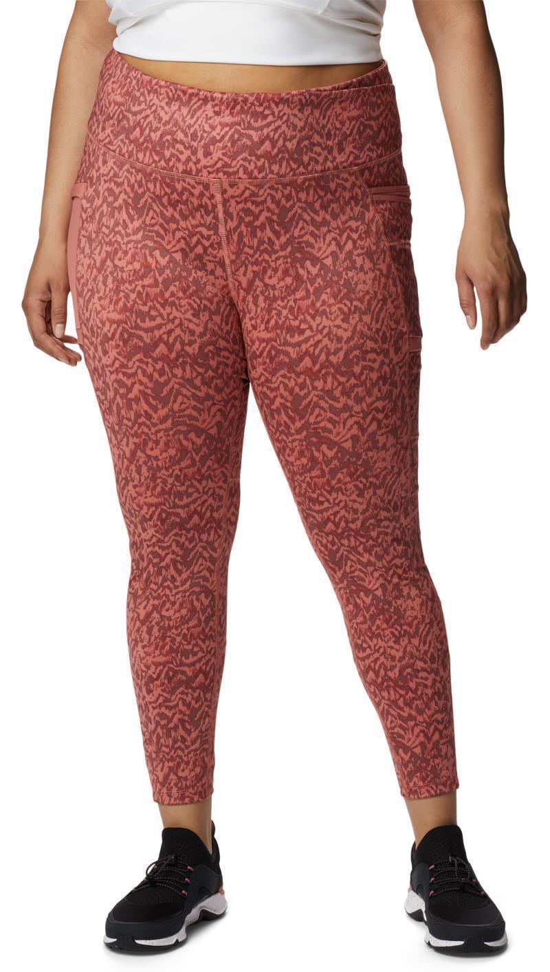 Windgates II Leggings - Plus - Womens - Dark Coral Terrain 1