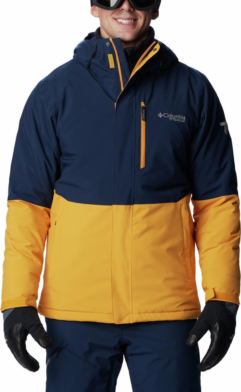 Winter District II Jacket - Mens - Raw Honey / Collegiate Navy 1