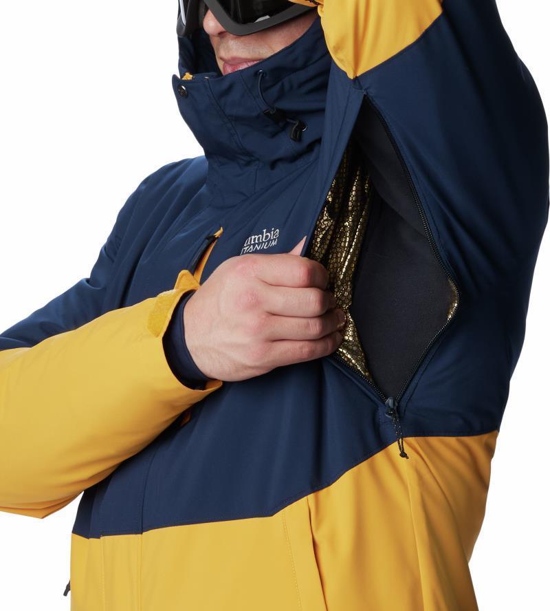 Winter District II Jacket - Mens - Raw Honey / Collegiate Navy 5