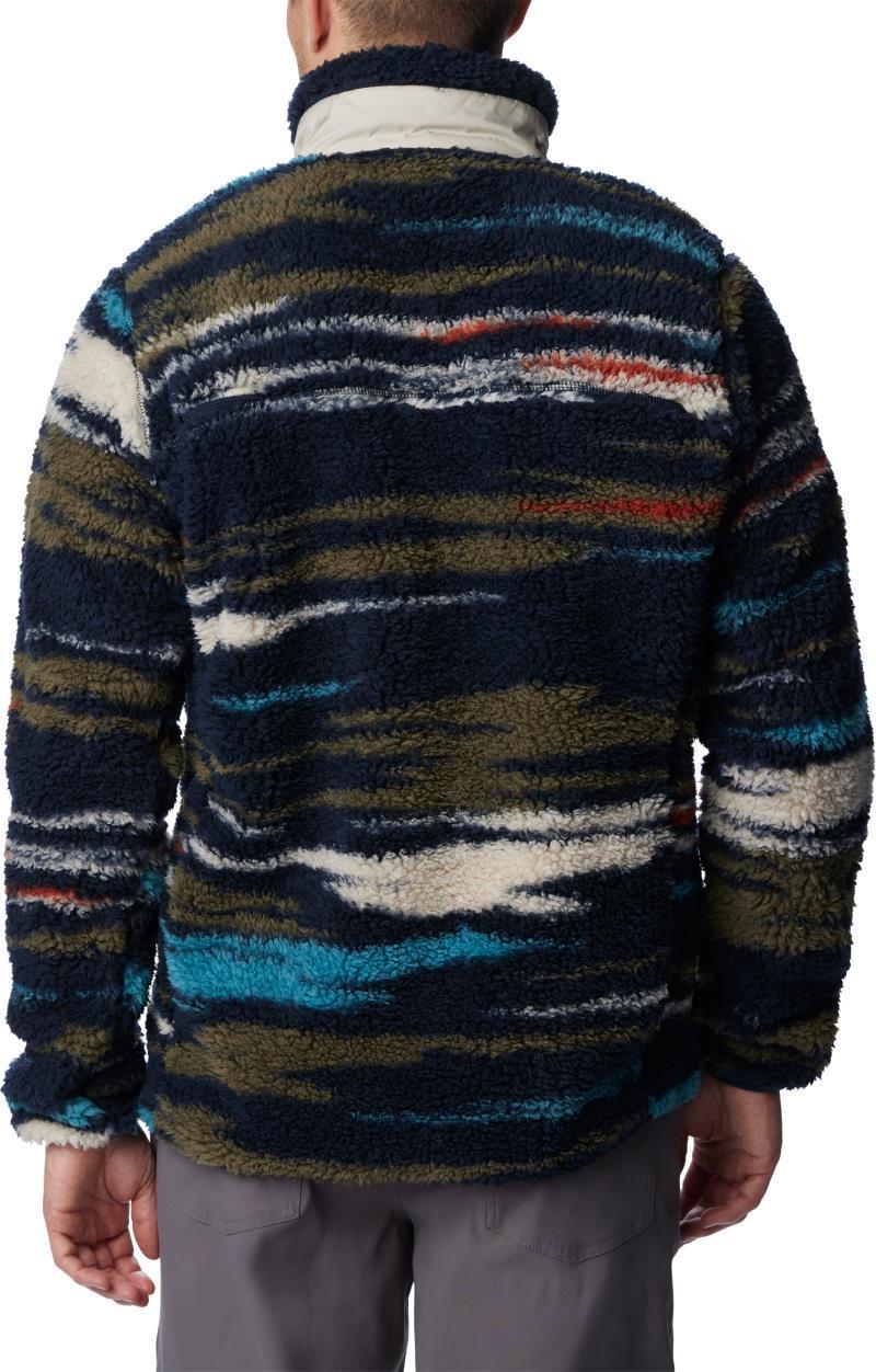 Winter Pass Print Fleece Full Zip - Mens - Collegiate Navy Skyscape Print 2